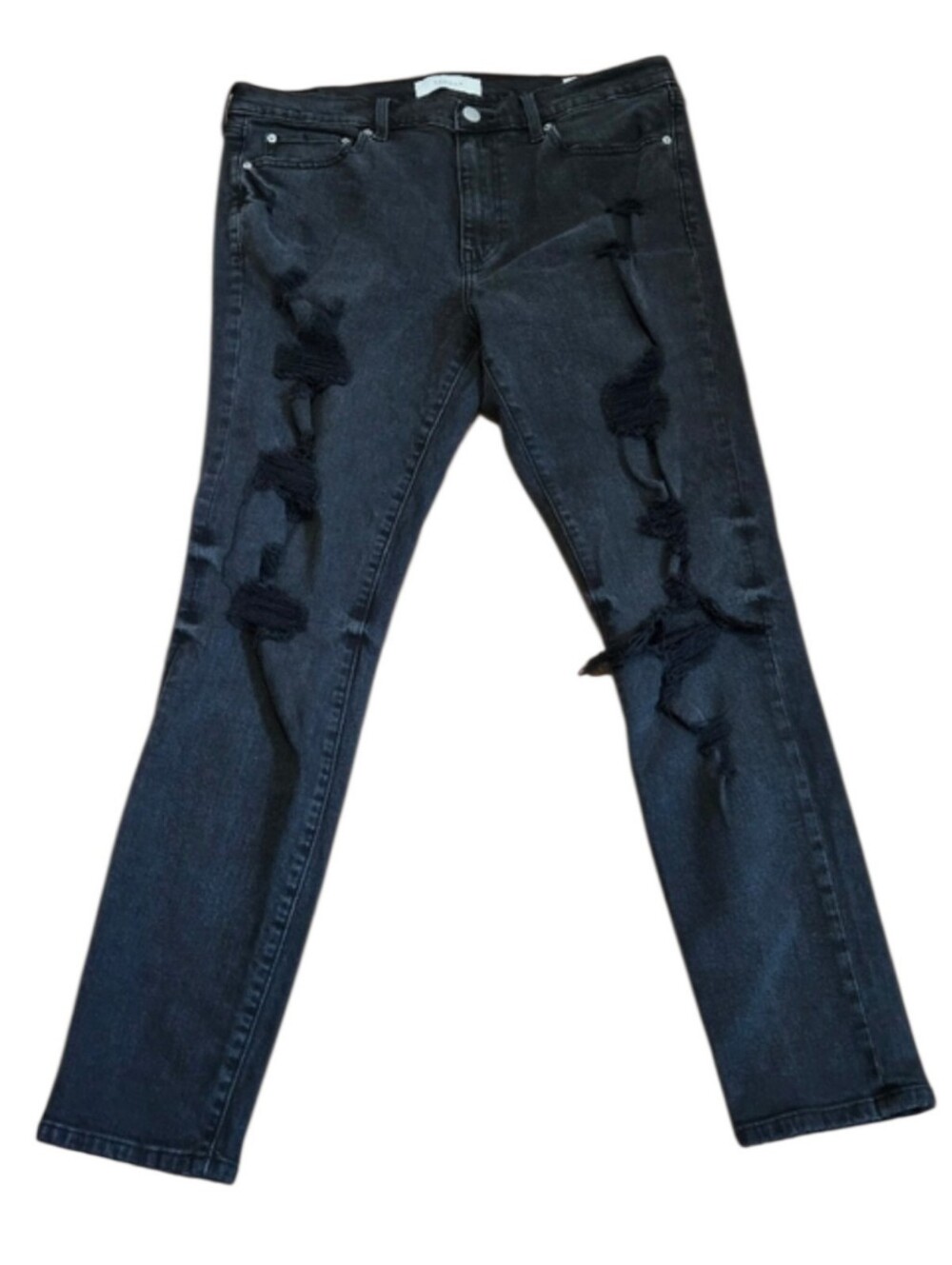 PacSun Black Distressed Skinny Jeans 34x32